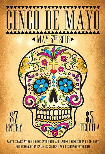 Mexican Party – Free Flyer PSD Template – by ElegantFlyer