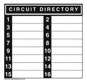 How do I trace and identify each circuit breaker in my