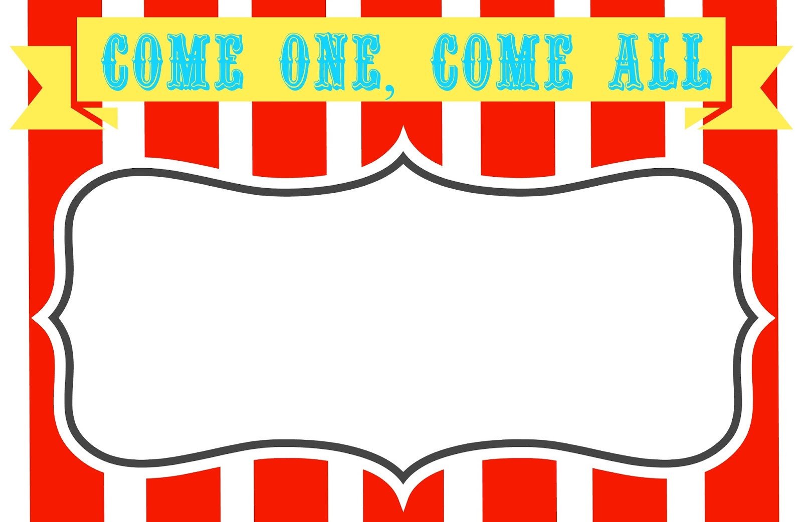 Blank Circus Invitations Templates Free ClipArt Best