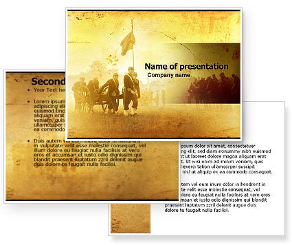 American Civil War PowerPoint Template PoweredTemplate