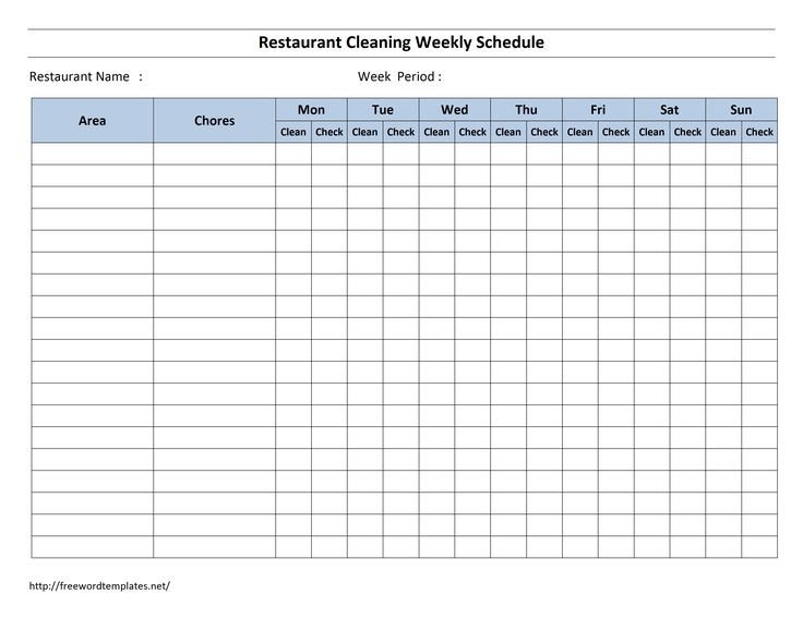 Best 25 Cleaning schedule templates ideas on Pinterest