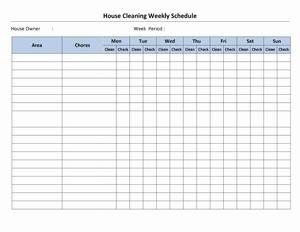 House Cleaning Stay At Home Mom House Cleaning Schedule