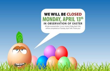 Closed Easter Sign Templates – HD Easter
