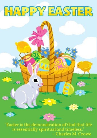 Download easter poster template print easter card with