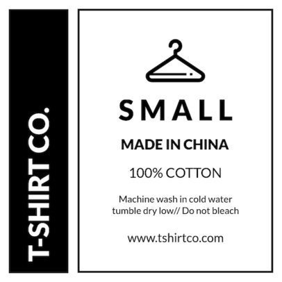 Placeit Clothing Label Design Template for a T Shirt Tag