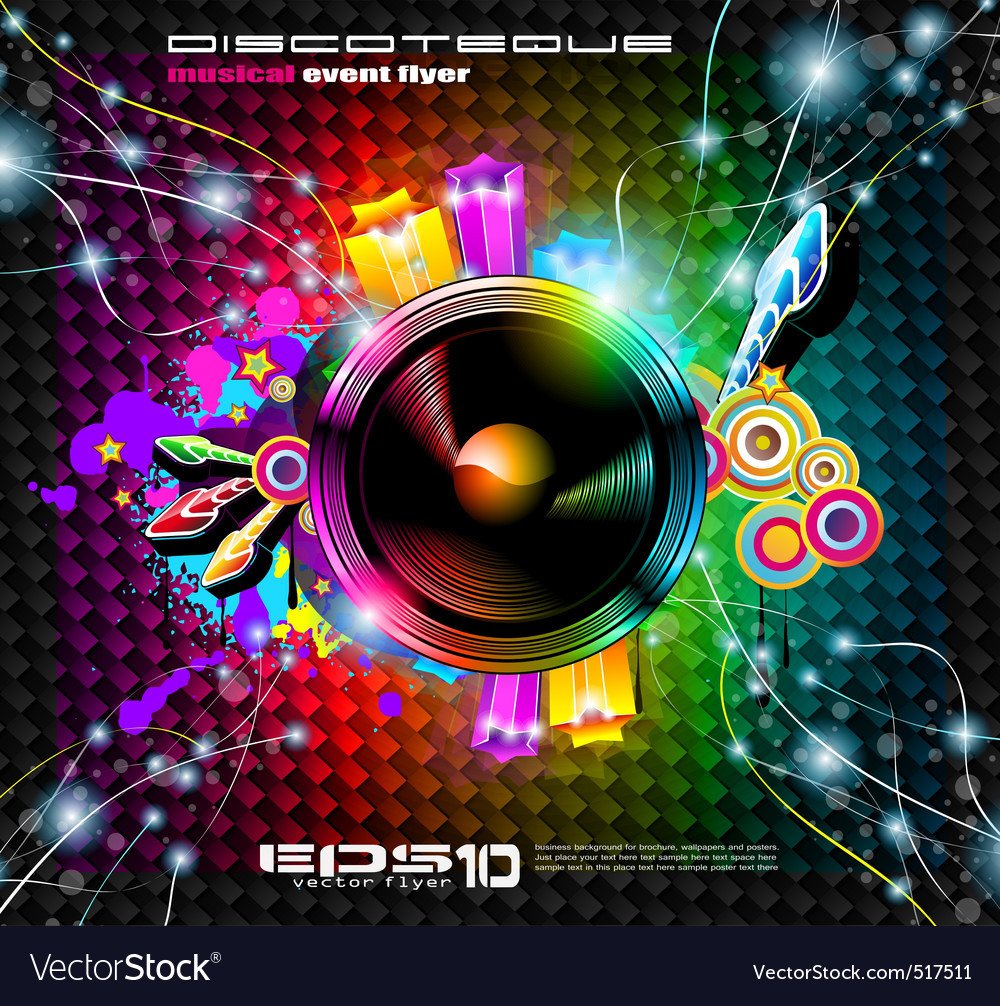 Club flyer background Royalty Free Vector Image