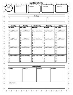 Co Teaching Planning Form