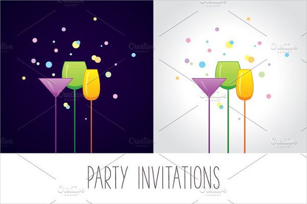 12 Cocktail Party Invitations Word PSD AI EPS
