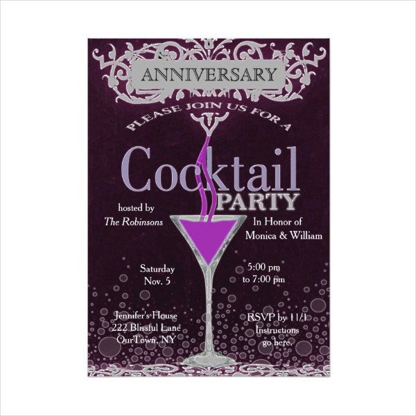 13 Cocktail Party Invitation Templates PSD Vector EPS