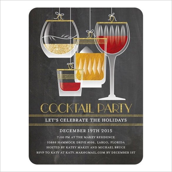 21 Stunning Cocktail Party Invitation Templates & Designs
