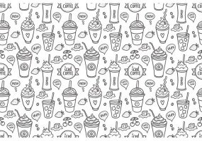 Iced coffee cup free vector graphic art free
