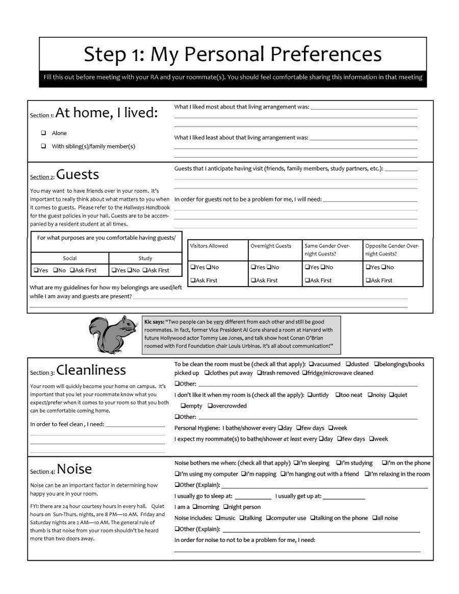 Download a roommate agreement templates & forms from our