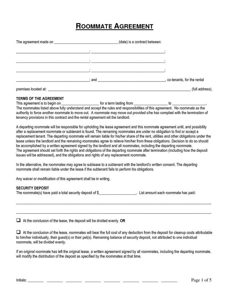Termination of Roommate Agreement by pqo roommate