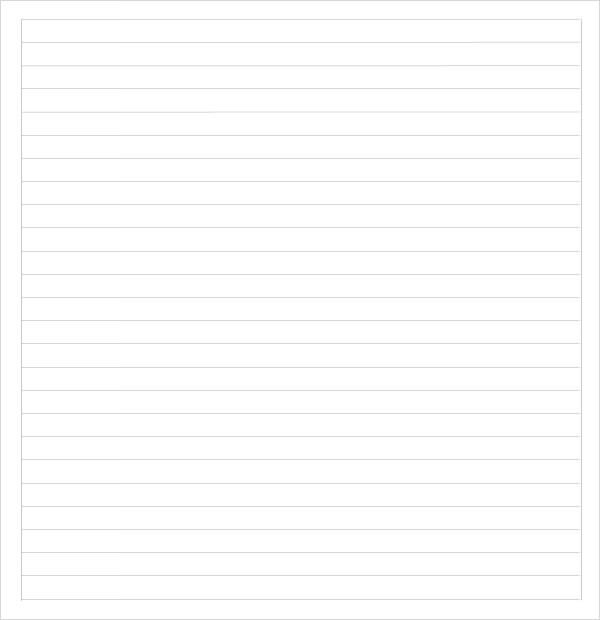 Sample College Ruled Paper Template 9 Free Documents In