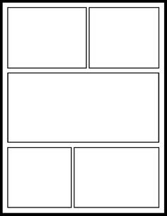 This is a blank graphic novel ic book template that
