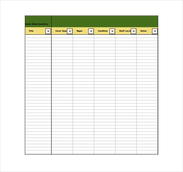 Inventory Template – 25 Free Word Excel PDF Documents