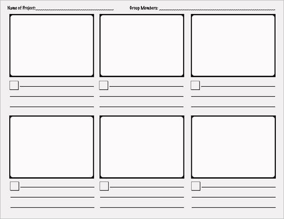 7 ic Storyboard Templates DOC Excel PDF PPT