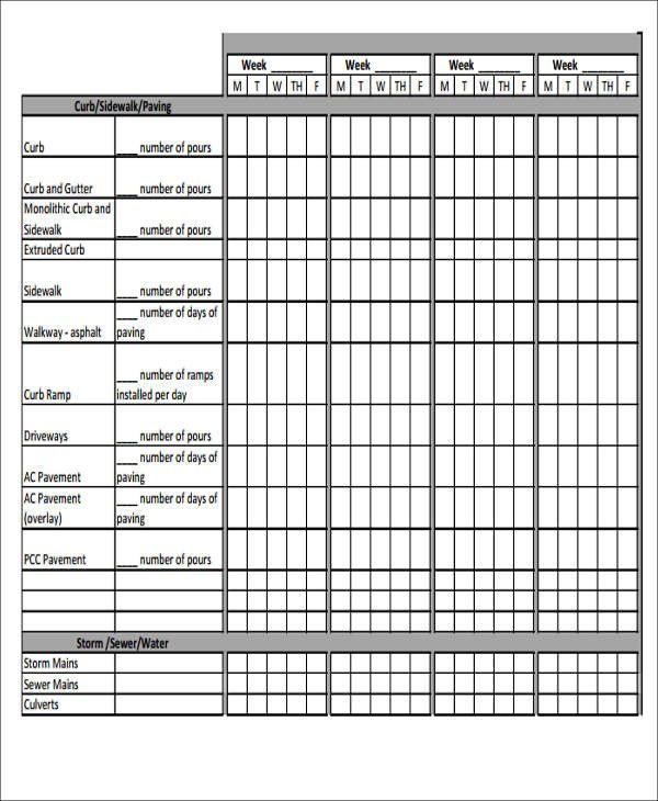 13 Excel Construction Schedule Templates