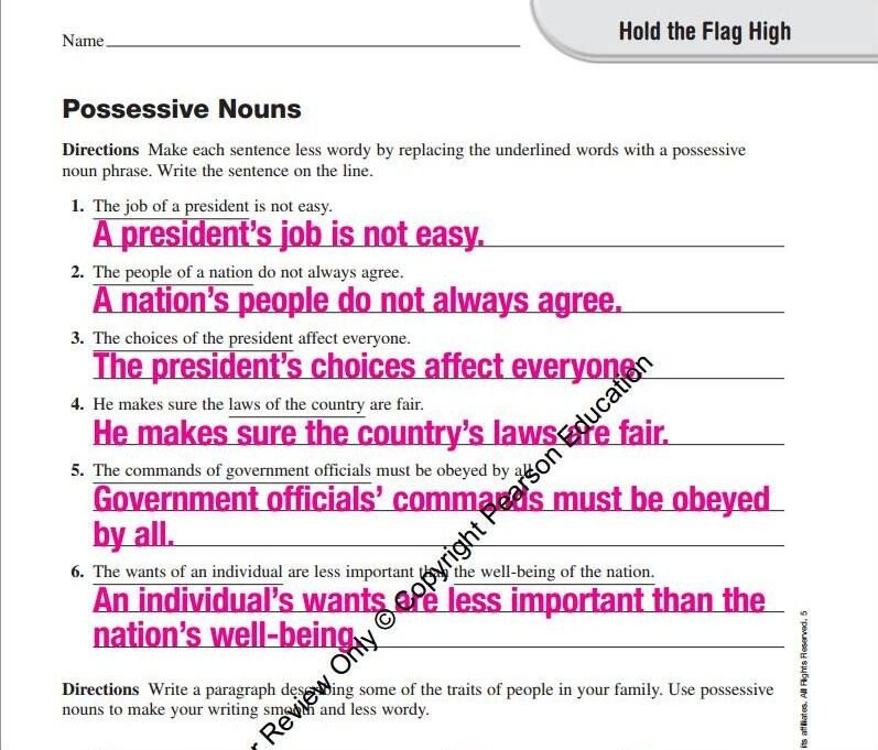 English Worksheet For Politically Indoctrinating 3rd Graders