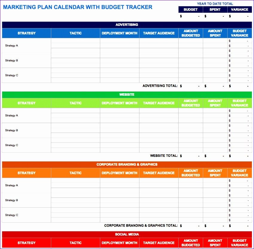 10 munications Plan Template Excel ExcelTemplates