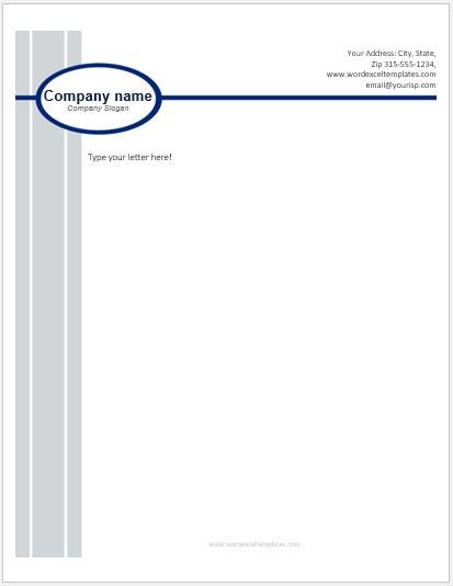 Business Letterhead Templates for MS Word