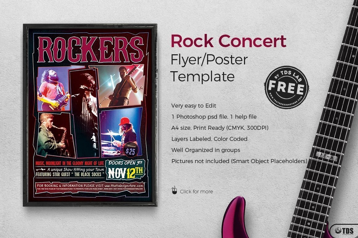 Rock Concert Free Flyer