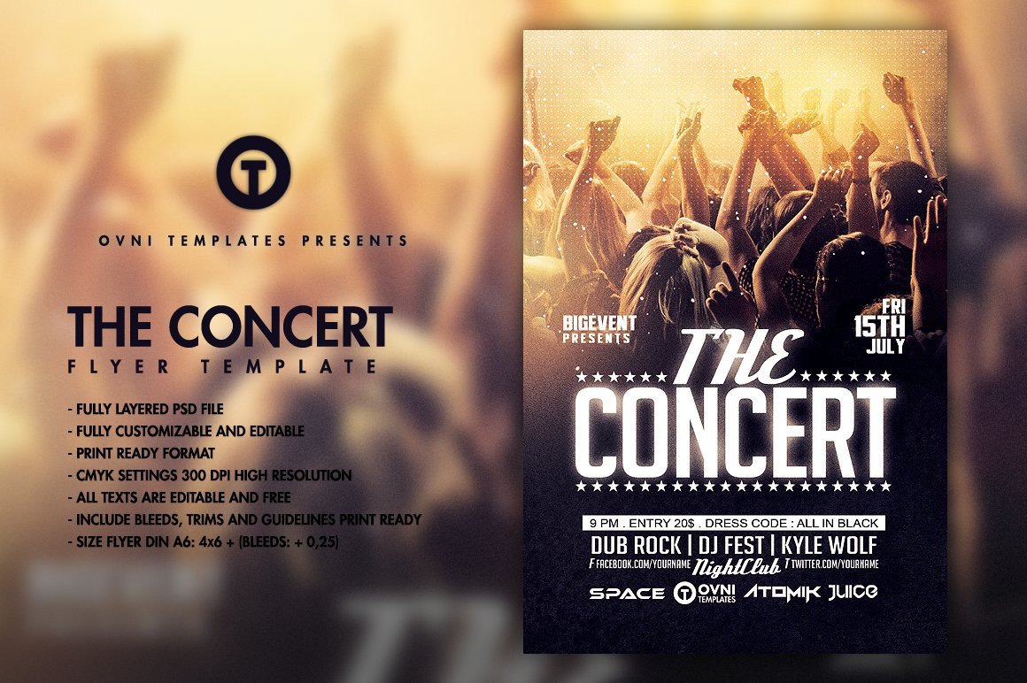 THE CONCERT BAND Flyer Template Flyer Templates