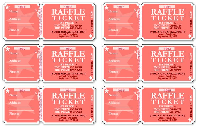 10 Free Event Ticket Templates for Word and Adobe