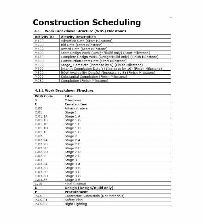21 Construction Schedule Templates in Word & Excel