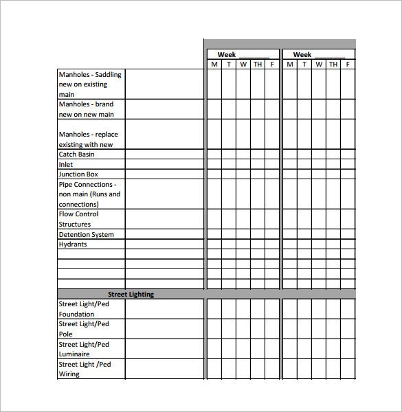 17 Construction Schedule Templates PDF DOC Xls
