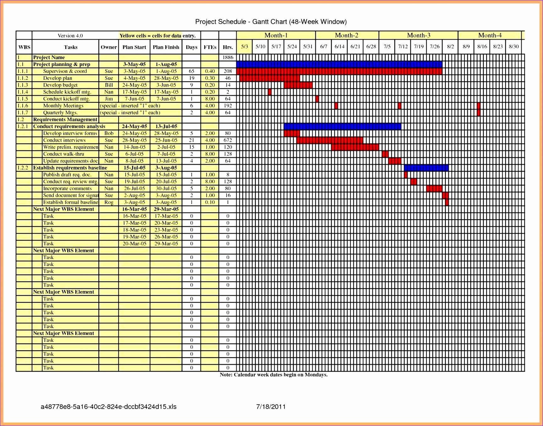10 Residential Construction Schedule Template Excel