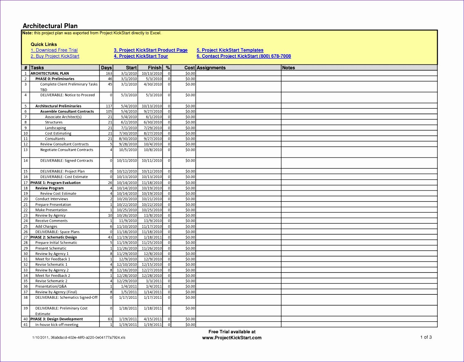 6 Construction Schedule Template Excel Free Download