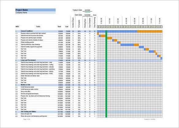 8 Construction Timeline Templates DOC PDF Excel
