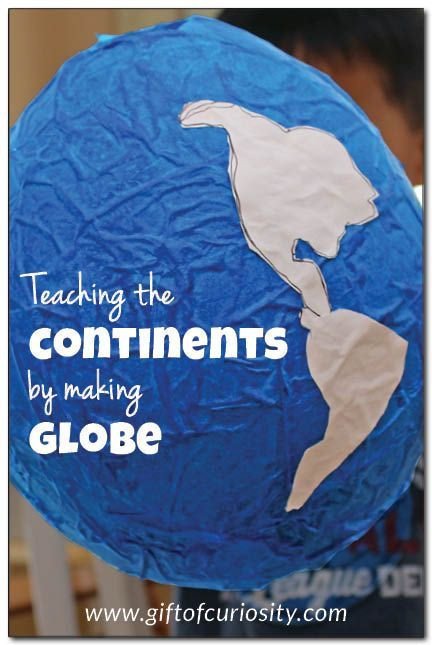 Teach the continents by making a globe