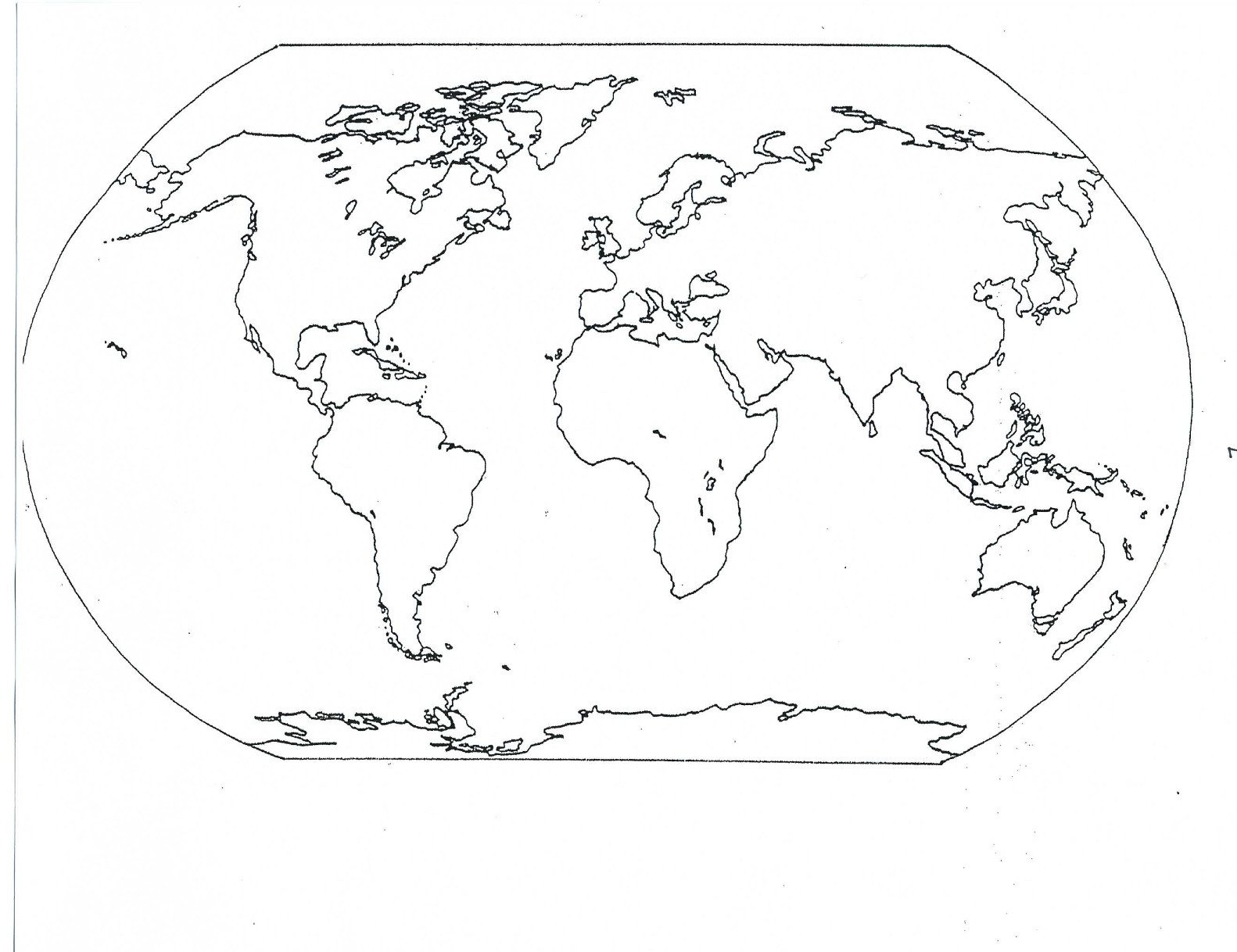 Blank Continents Map Dr Odd