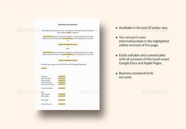 11 Vehicle Sales Agreement Samples Free Word PDF
