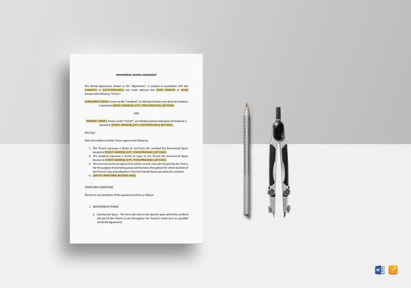Rental Agreement Template – 21 Free Word PDF Documents