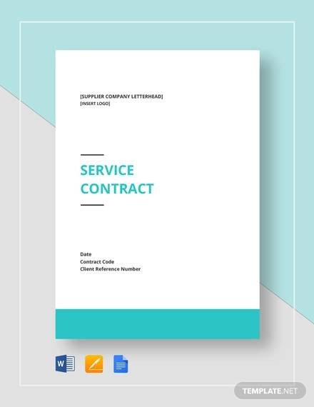 Simple Service Contract Sample 19 Examples in Word PDF