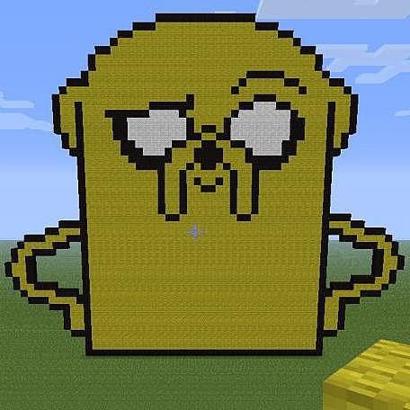 Adventure time pixel art Minecraft Project