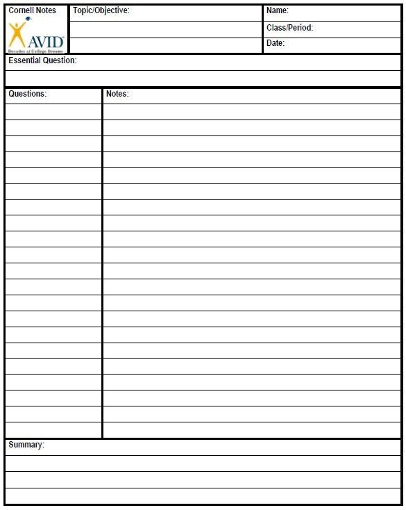 Cornell Notes Powerpoint Template