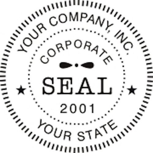 SELF INKING ROUND CORPORATE BUSINESS PANY LOGO SEAL