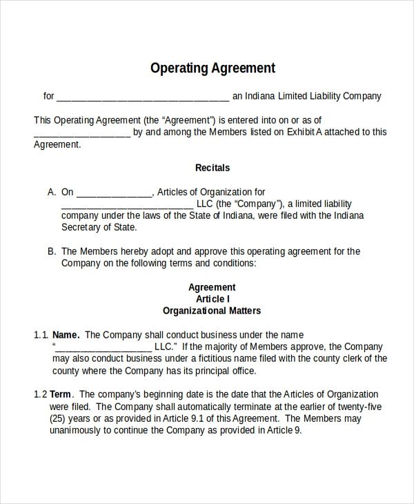 17 Agreement Templates Free Sample Example Format