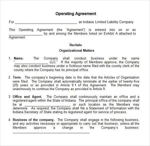 Operating Agreement 11 Free PDF Google DOC Apple