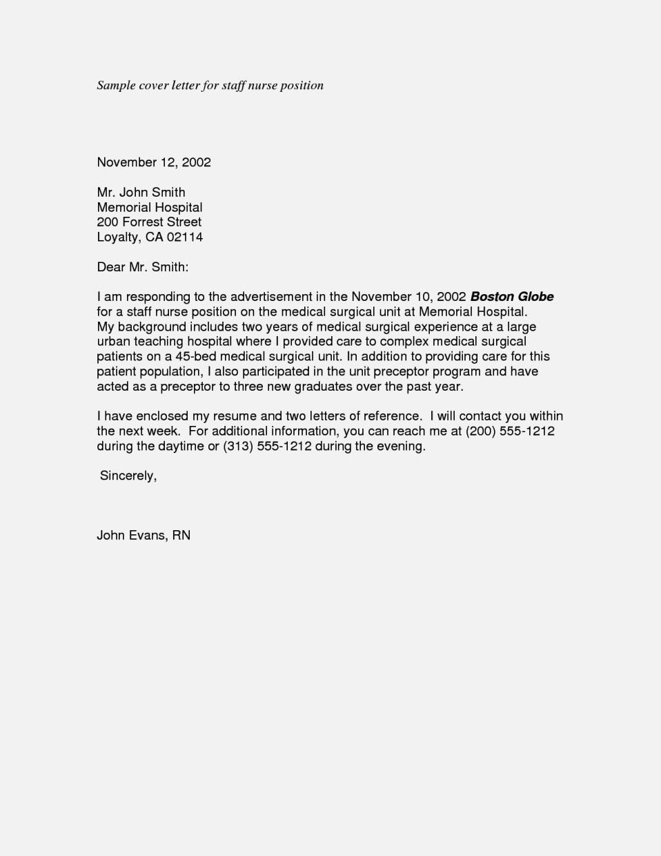 Cover letter resume no experience Cover Letter Examples