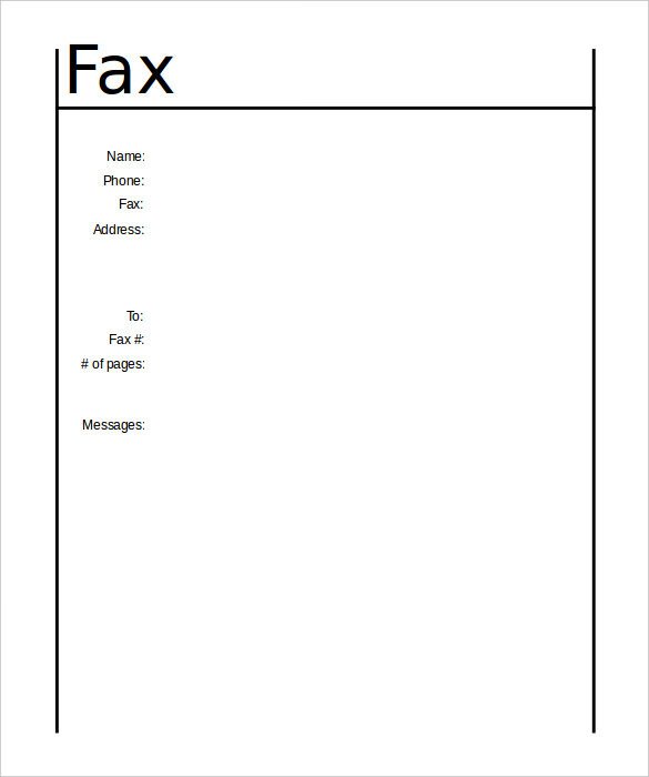 Fax Cover Sheet Template 14 Free Word PDF Documents