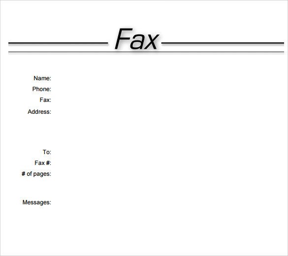 Sample Fax Cover Sheet 10 Examples & Format