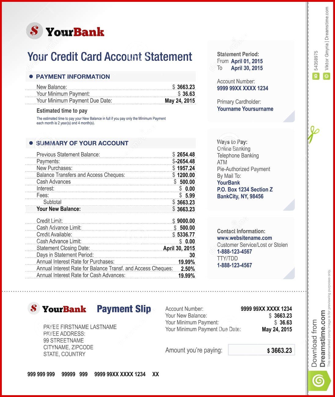 Fake Bank Account Statement Creator