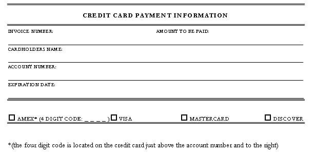 5 Credit Card Authorization Form Templates formats