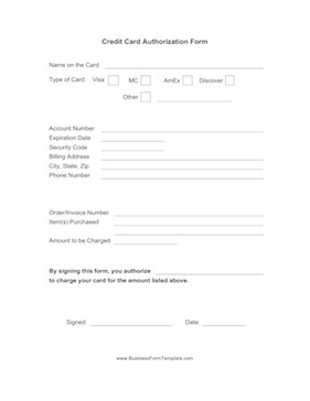 5 Free Credit Card Payment Form Templates Free Sample