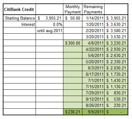 4 Credit Card Payoff Spreadsheets Word Excel Templates
